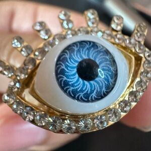 Gold bling Eye ring